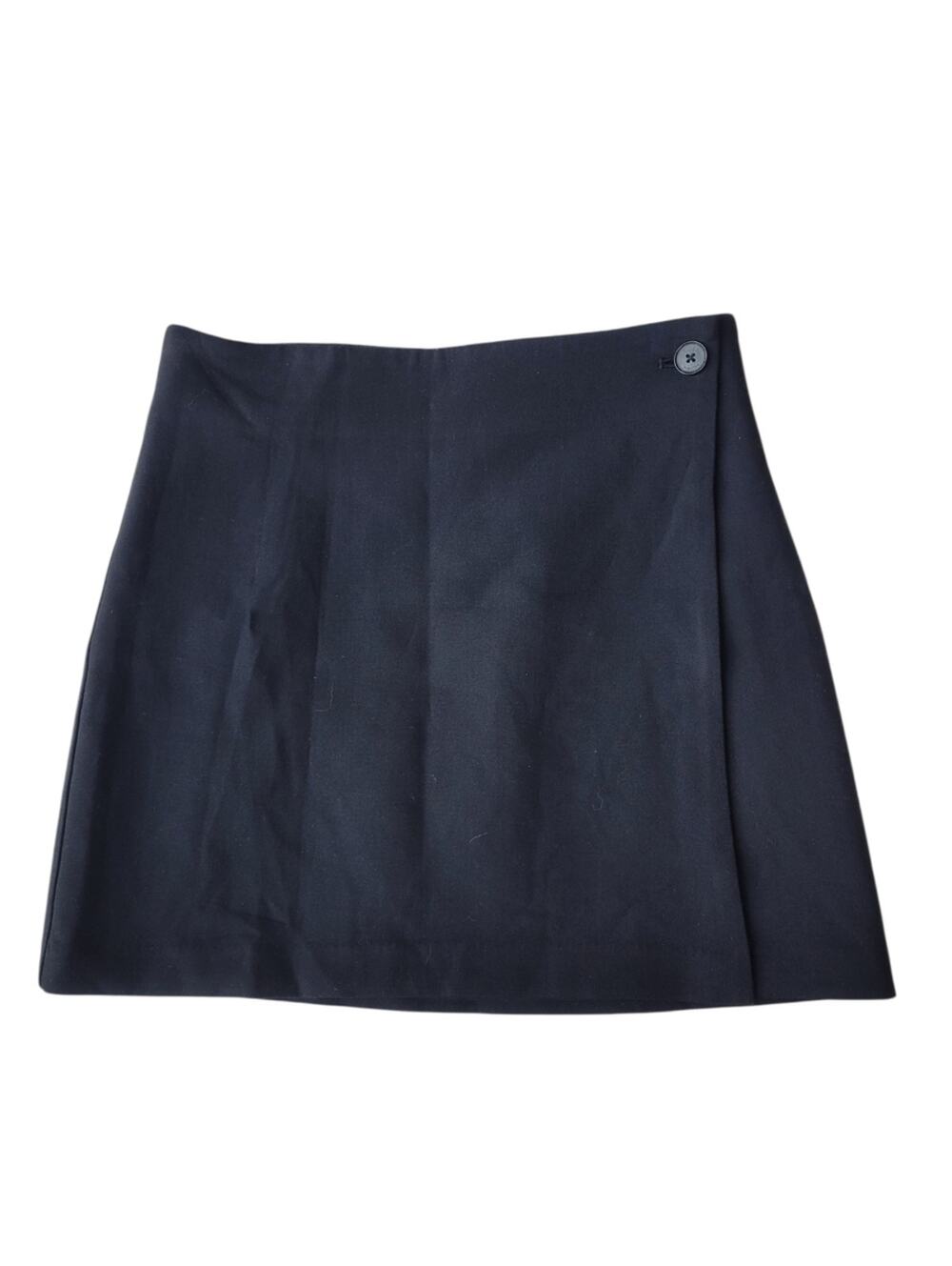 Babaton Aritzia Black Madden Wrap Mini Skirt size 4